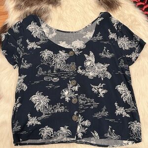 Abercrombie & Fitch Navy Blue blouse